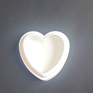 Silikomart White Heart-Shaped Silicone Mould, Professional Grade, Italy